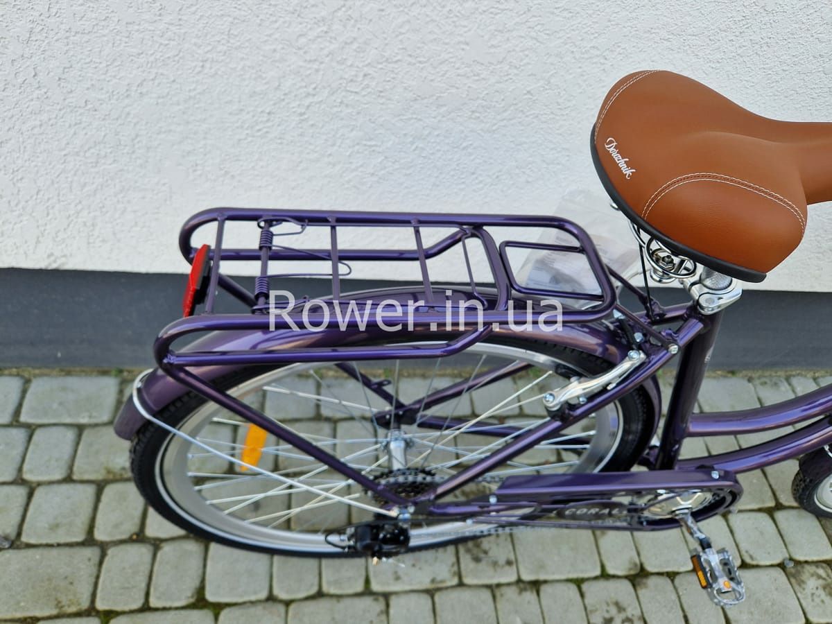 Дорожній велосипед дамка з корзиною Dorozhnik CORAL FRW 28 Vbr рама-19