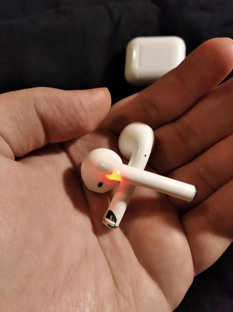 Наушники беспроводные чехол розовый tg 11 airpods bluetooth блютуз