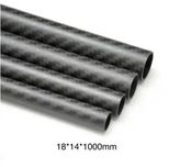 Карбонова трубка 3k twill 18*14*1000мм, 1м