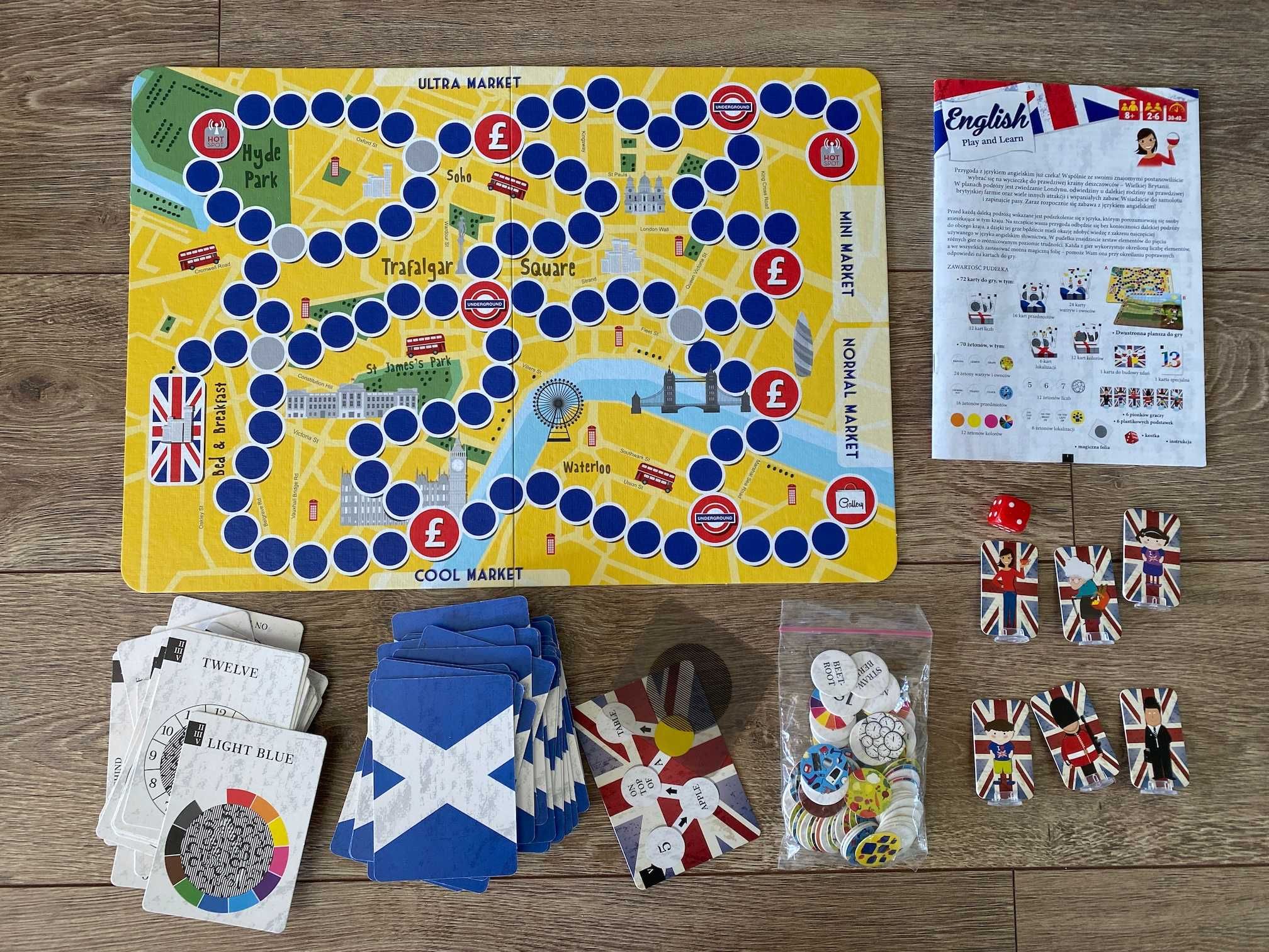 Edukacyjna gra planszowa English Play And Learn Trefl