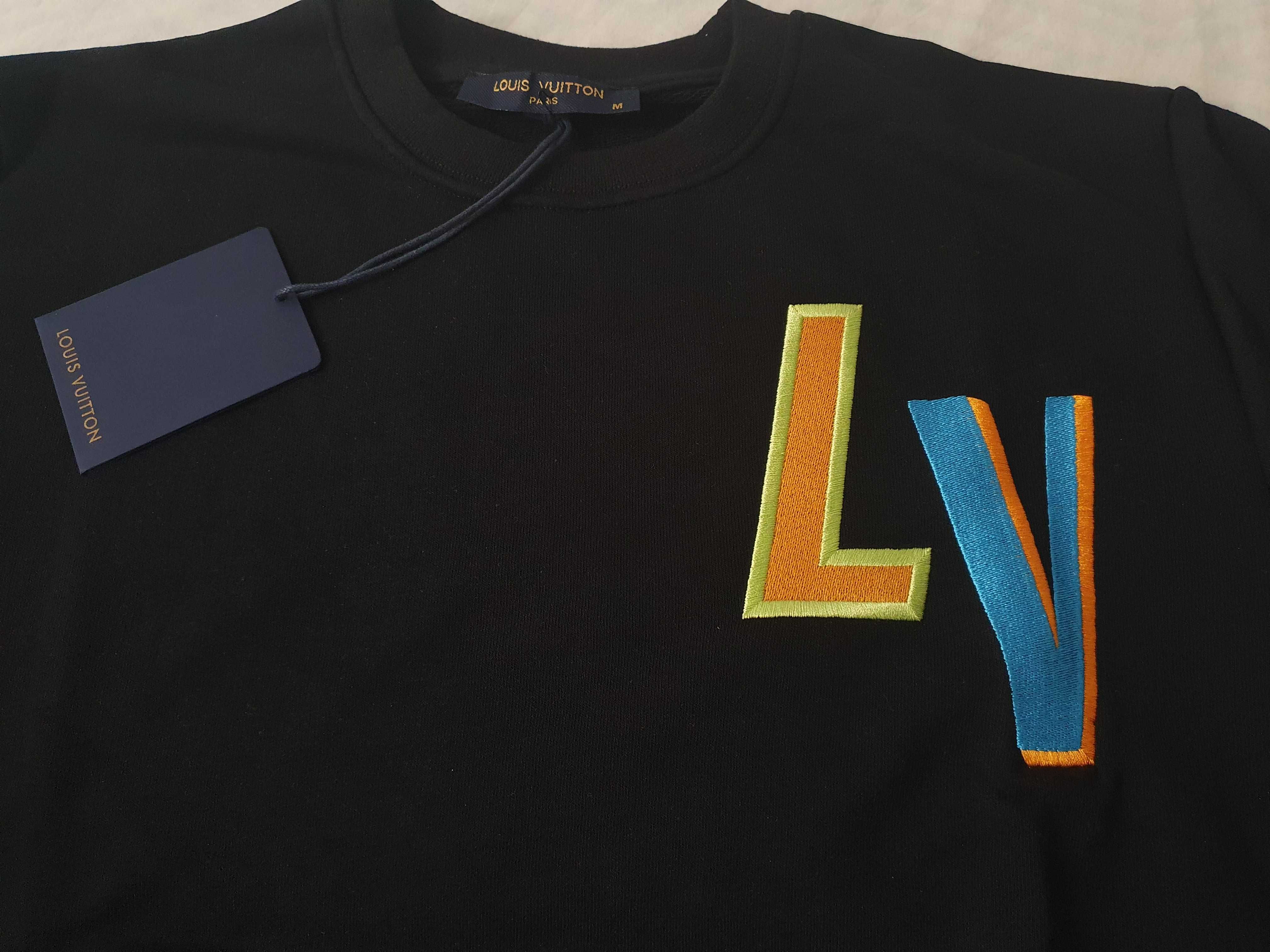 NOWA męska bluza Louis Vuitton bluzka LV klasyk bluza czarna M