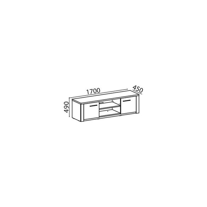 Base TV modelo Paris cor Natura/Branco Lourino 120€