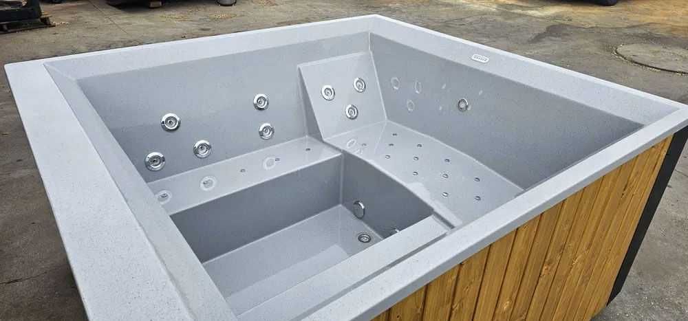 Balia 6-cio osobowa - 210x193x100cm - LED - podgrzewacz - raty 0%
