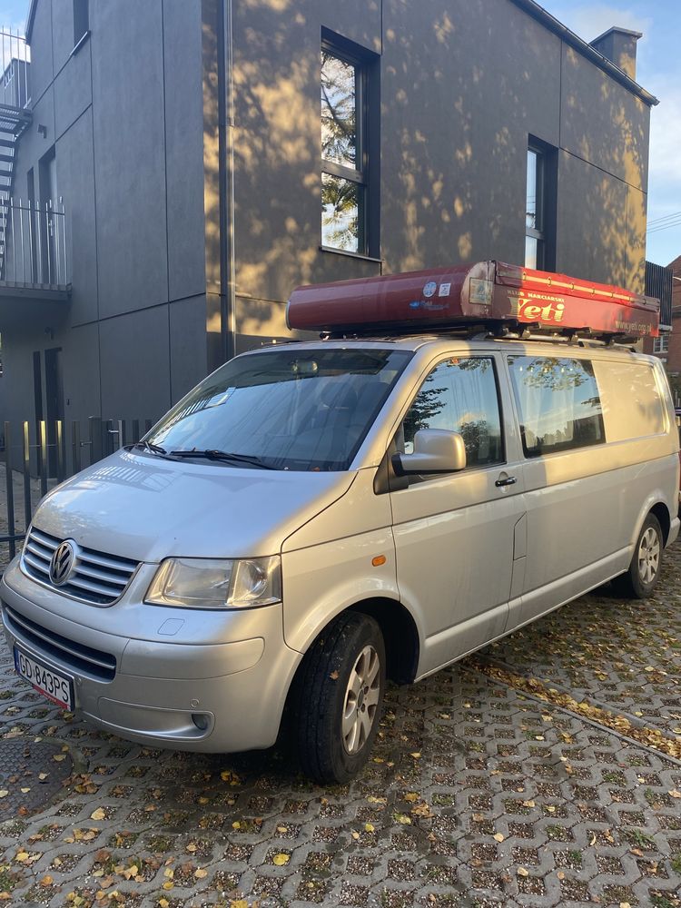 Bagażnik dachowy + belki thule+ relingi T5 long