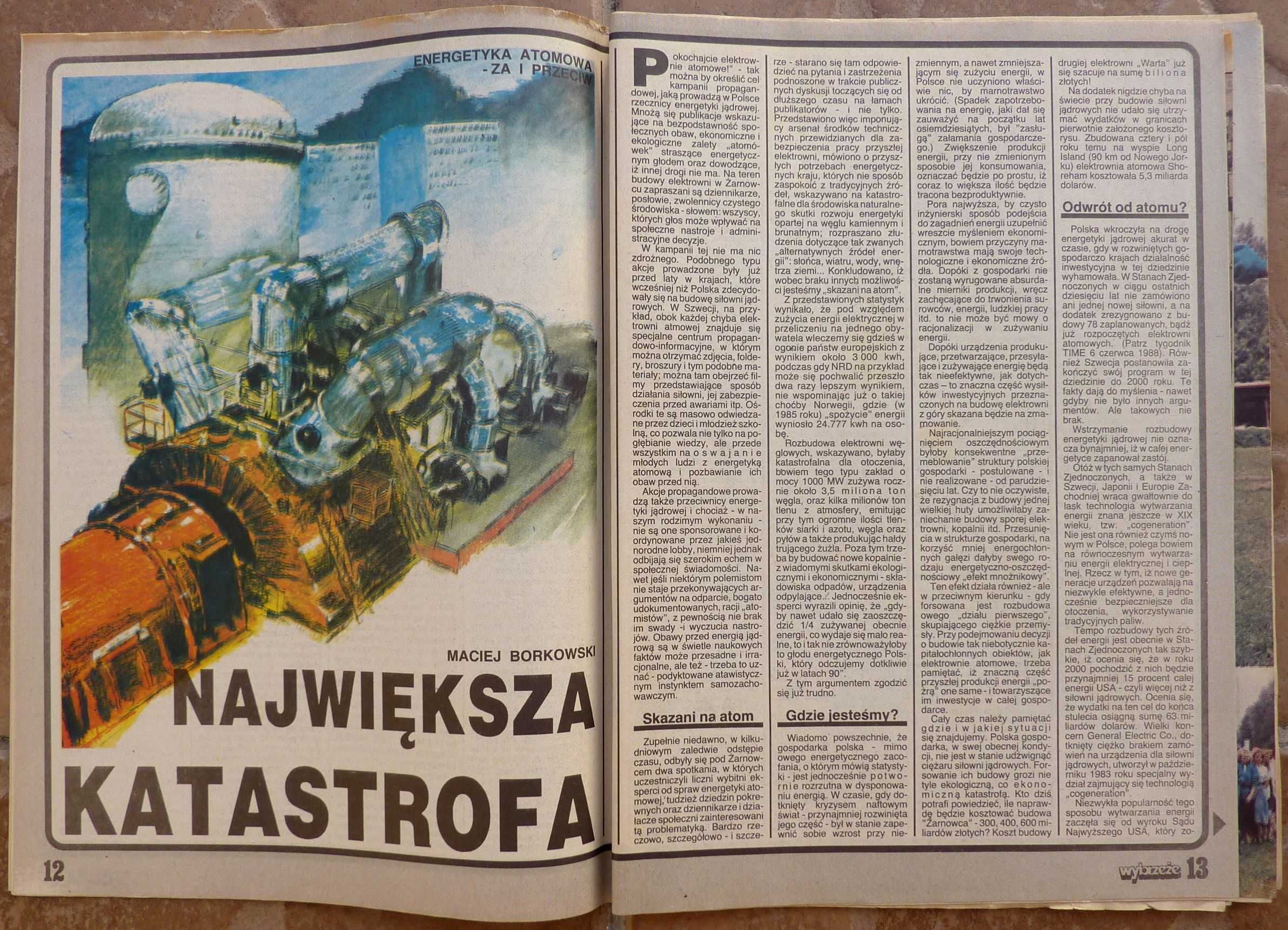WYBRZEŻE tygodnik nr 27/1988 - wywiad - JAN KOBUSZEWSKI