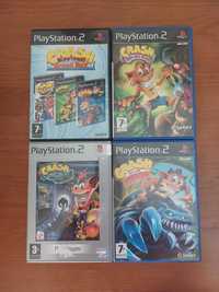 4 Jogos Crash Bandicoot PS2 (preços na descrição)