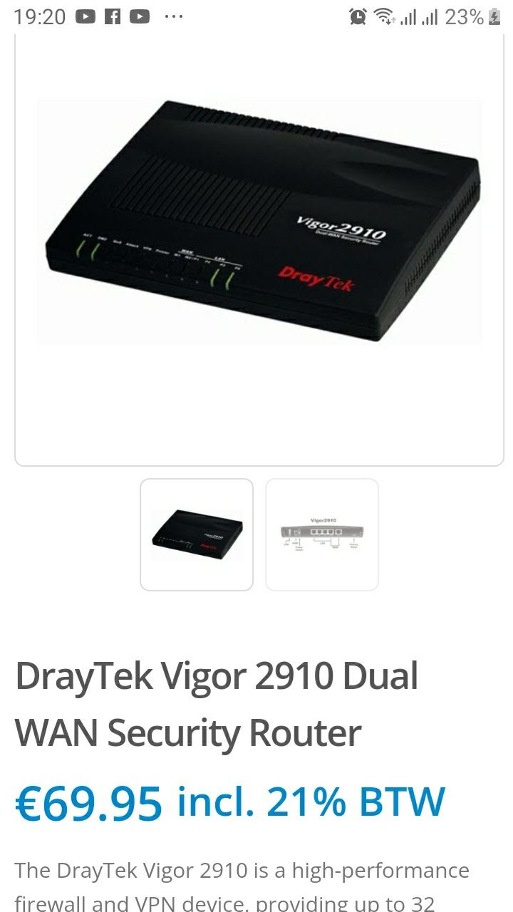 Vendo router de marca!!