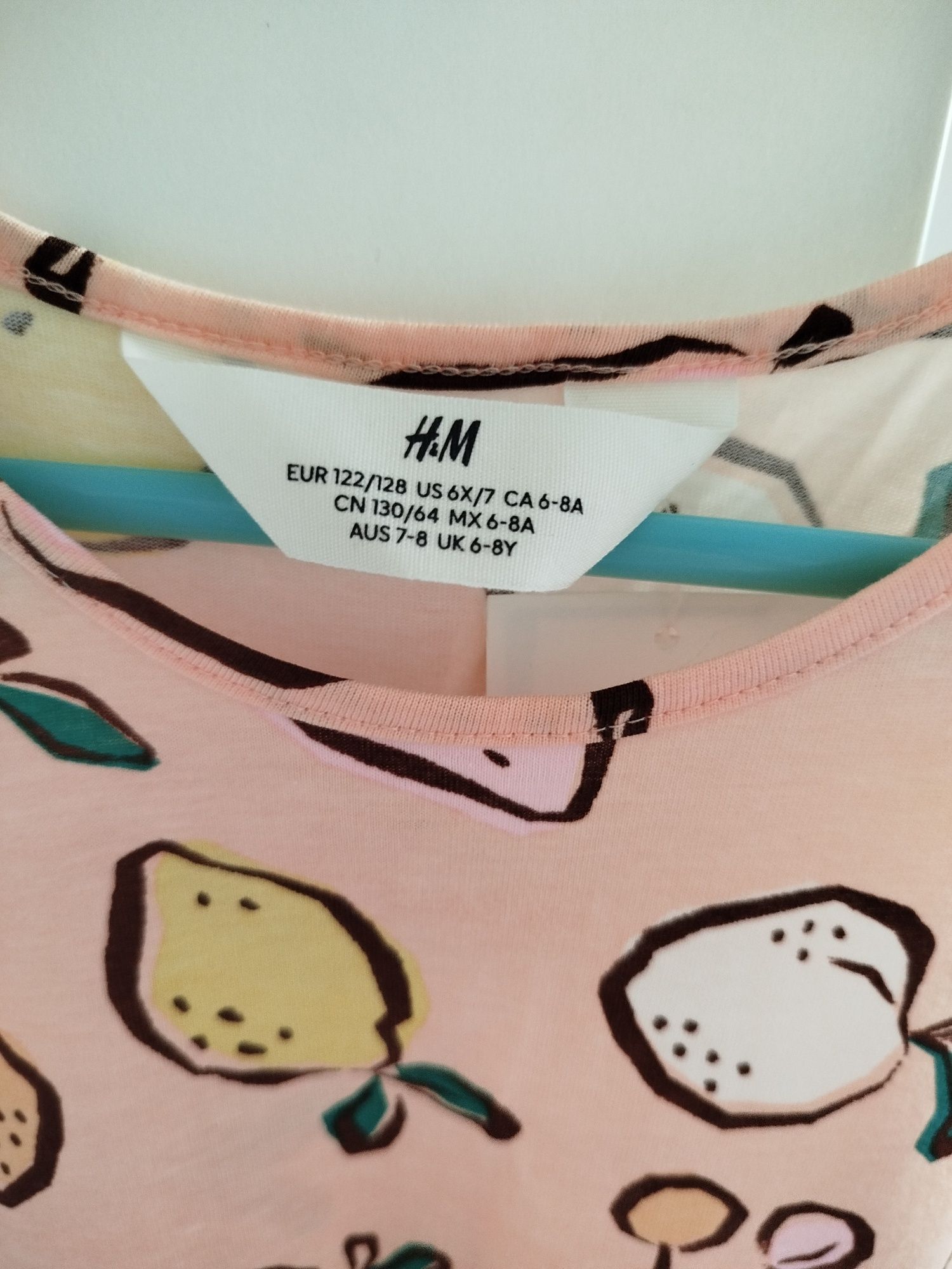 H&M nowa sukienka sukieneczka dla dziewczynki rozmiar 122/128