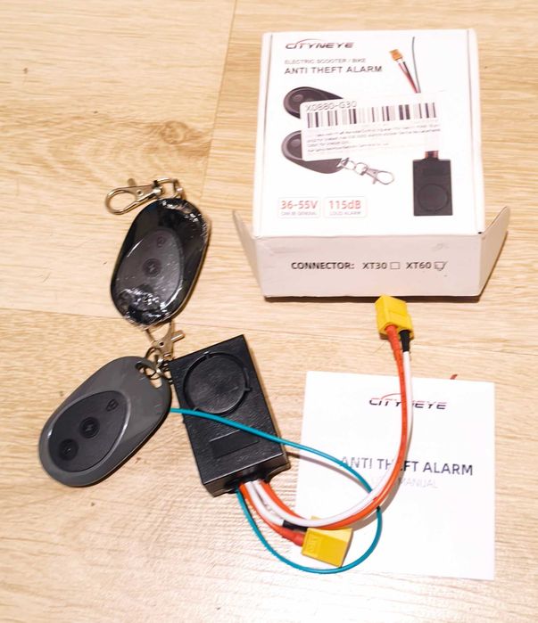 Alarm rower hulajnoga deskorolka 36-55V XT60