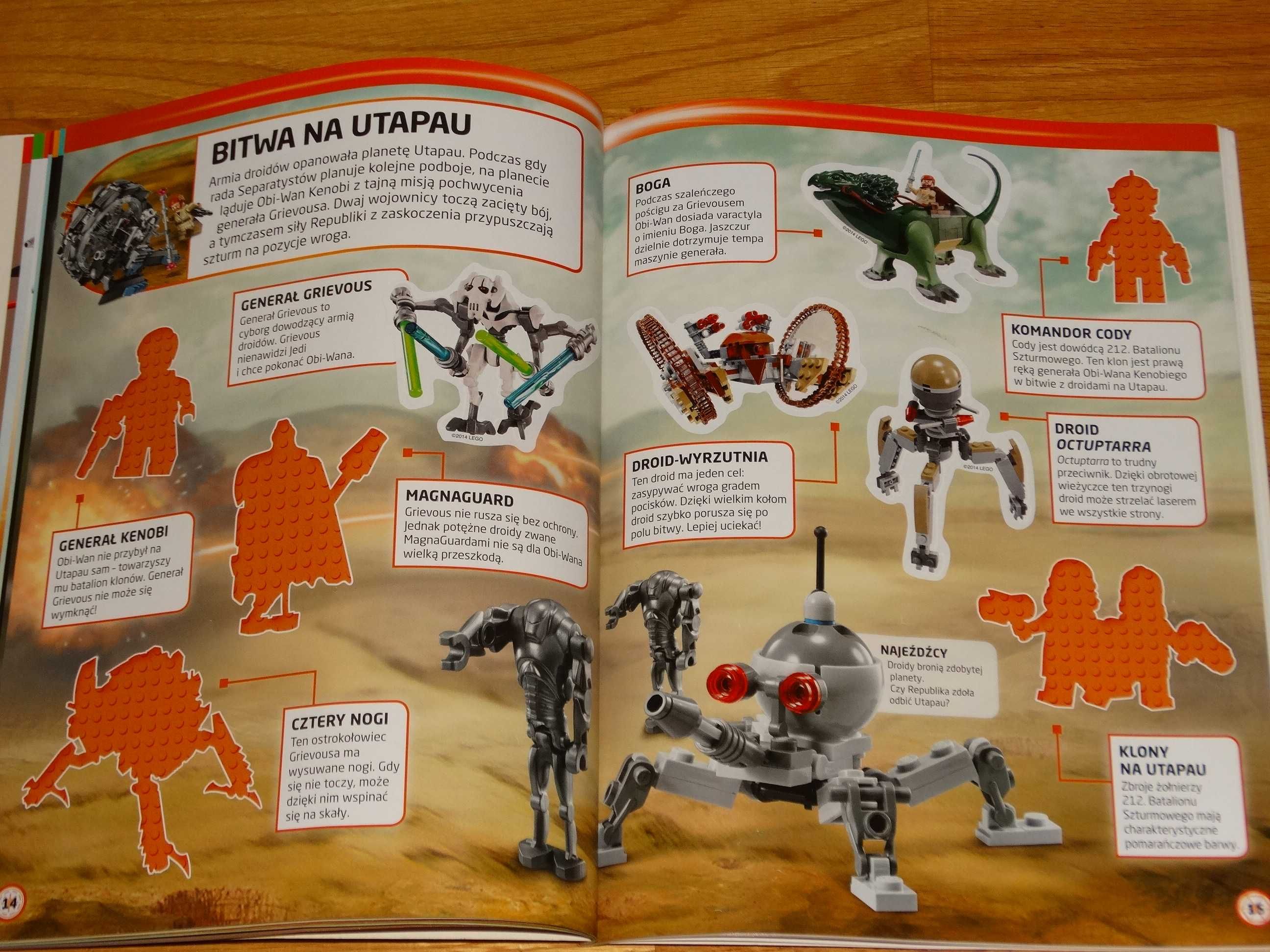 Lego Star Wars Wielkie Bitwy Jedi Książka + naklejki duża ilość