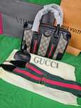 Torba damska kuferek gucci beż czarny hit
