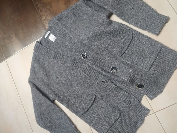 Zara 158/164 knitwear kardigan szary bdb sweter