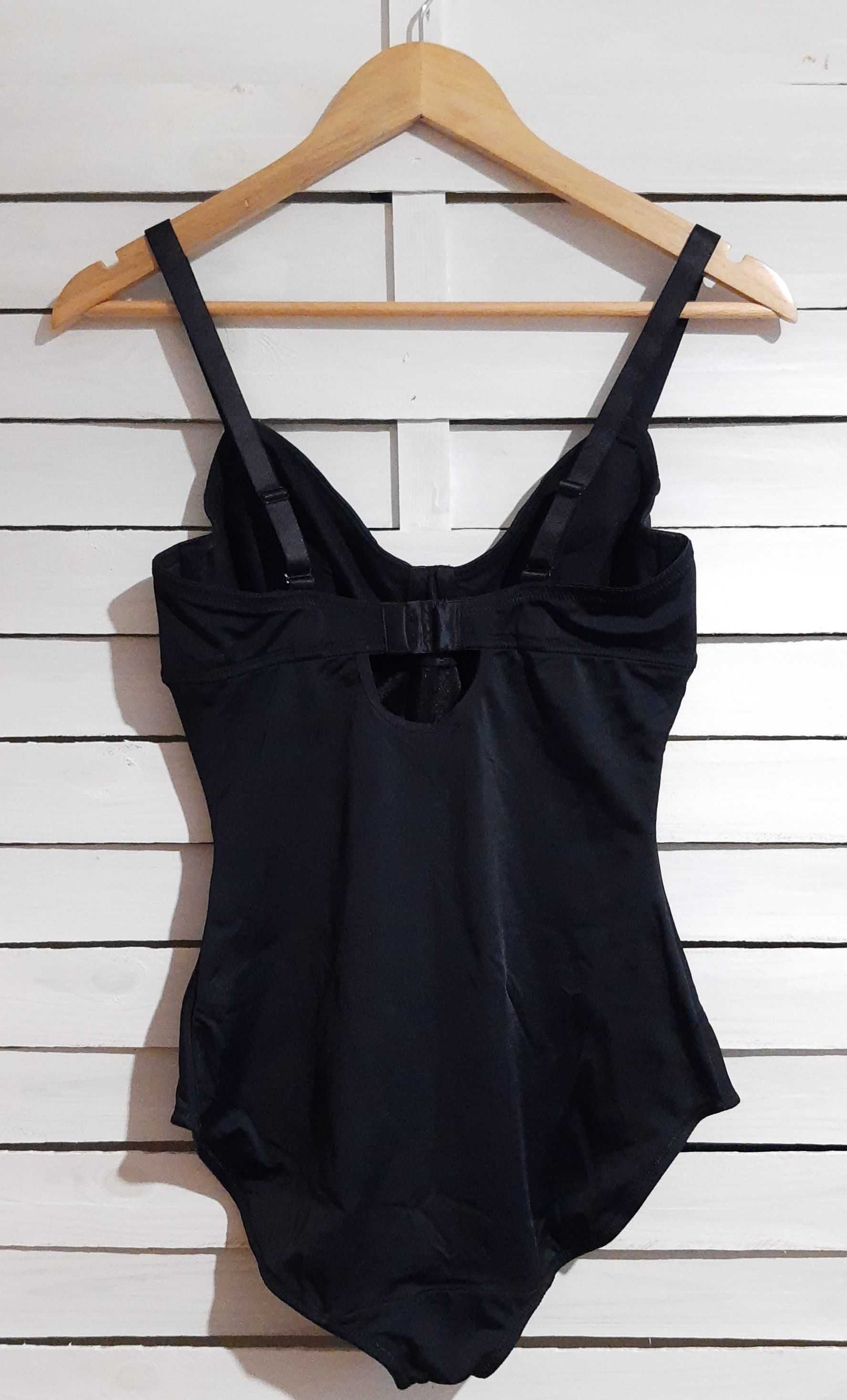 BonPrix czarne body modelujące, wyszczuplające, rozm. 36B, 80B