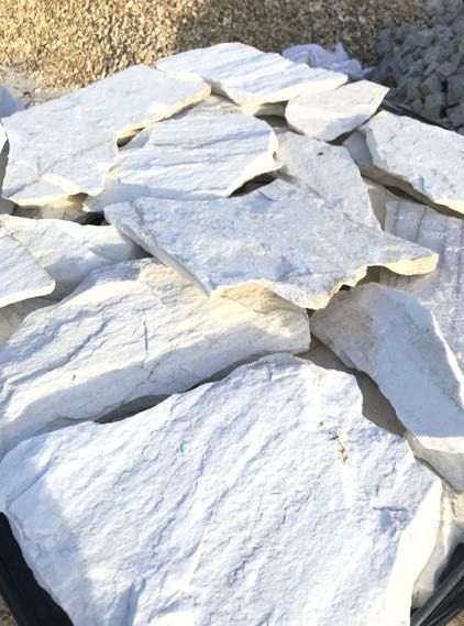 ŁUPEK GRECKI BIAŁY Płyty Ogrodowe Kamień Akwarium Taras Schody