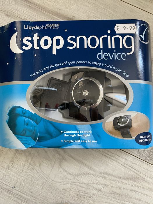 Zegarek zatrzymujący chrapanie