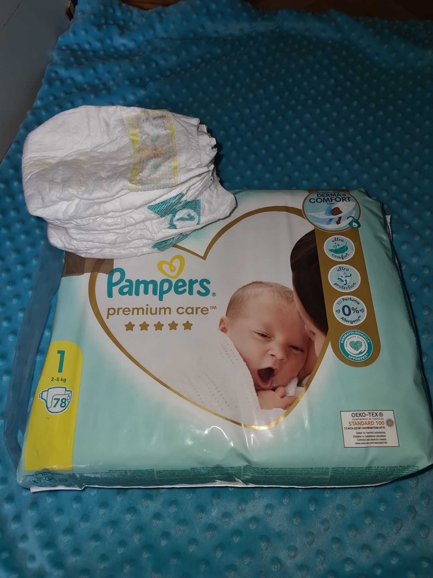 Pampers 1 Premium care + Gratis