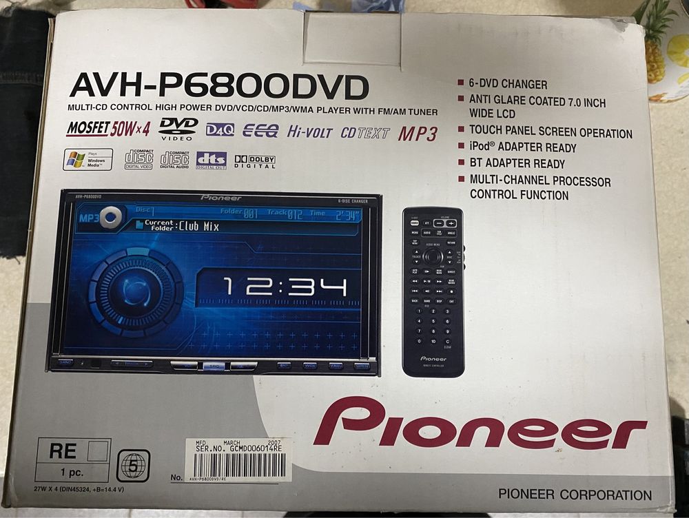 Pionner AVH-P6800DVD