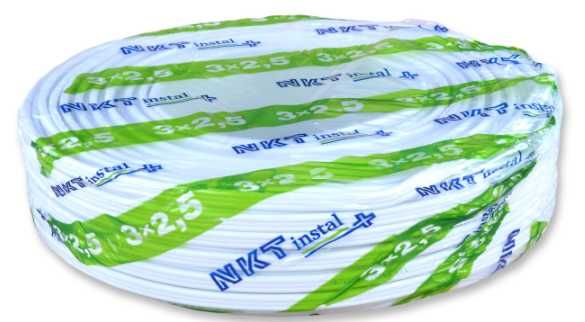 NKT Instal Plus YDYpżo 3x2,5 Przewód Kabel 450/750 V, 10x100 = 1000MB.