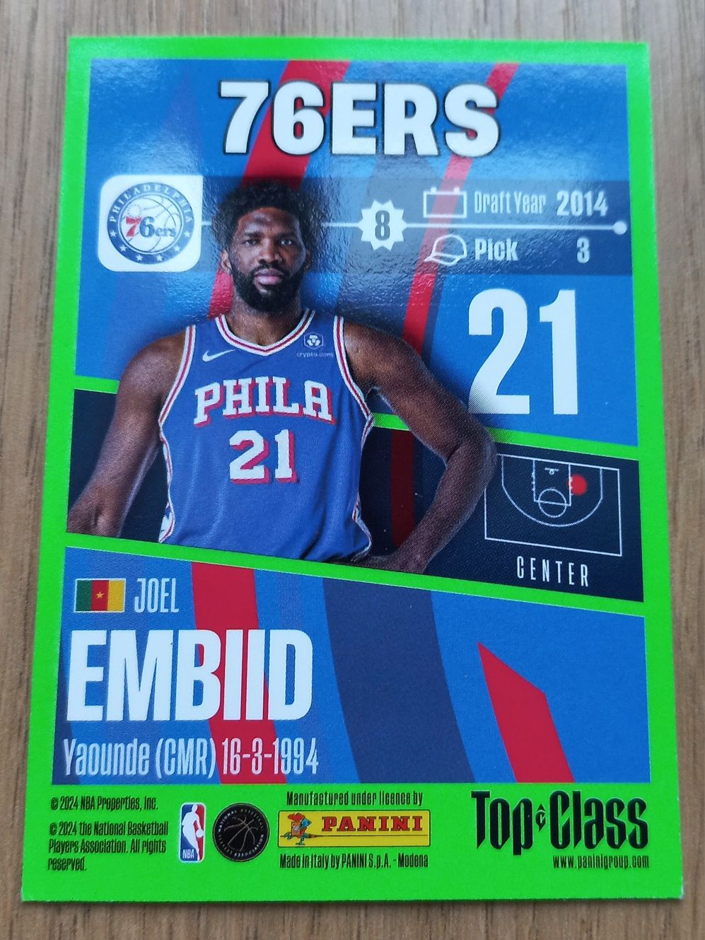 Joel Embiid Philadelphia 76ers Top&Class