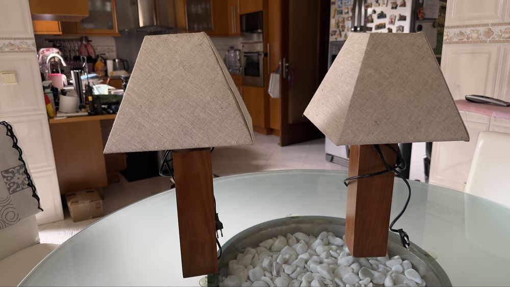 2 candeiros de mesinha de cabeceira