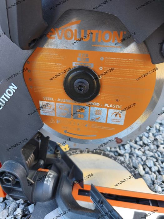 Торцювальна пилка, торцювальна, Evolution R210CMS Англія