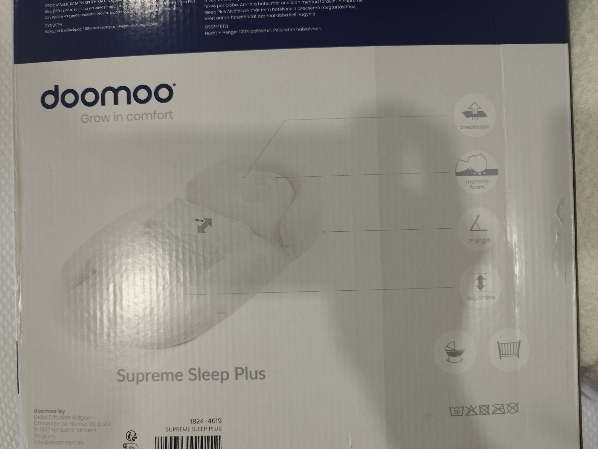 Almofada Supreme Sleep Plus Doomoo +  Forra para Almofada Supreme Plus