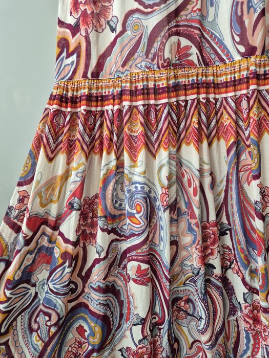 Długa sukienka na ramiączkach Monsoon S boho używana