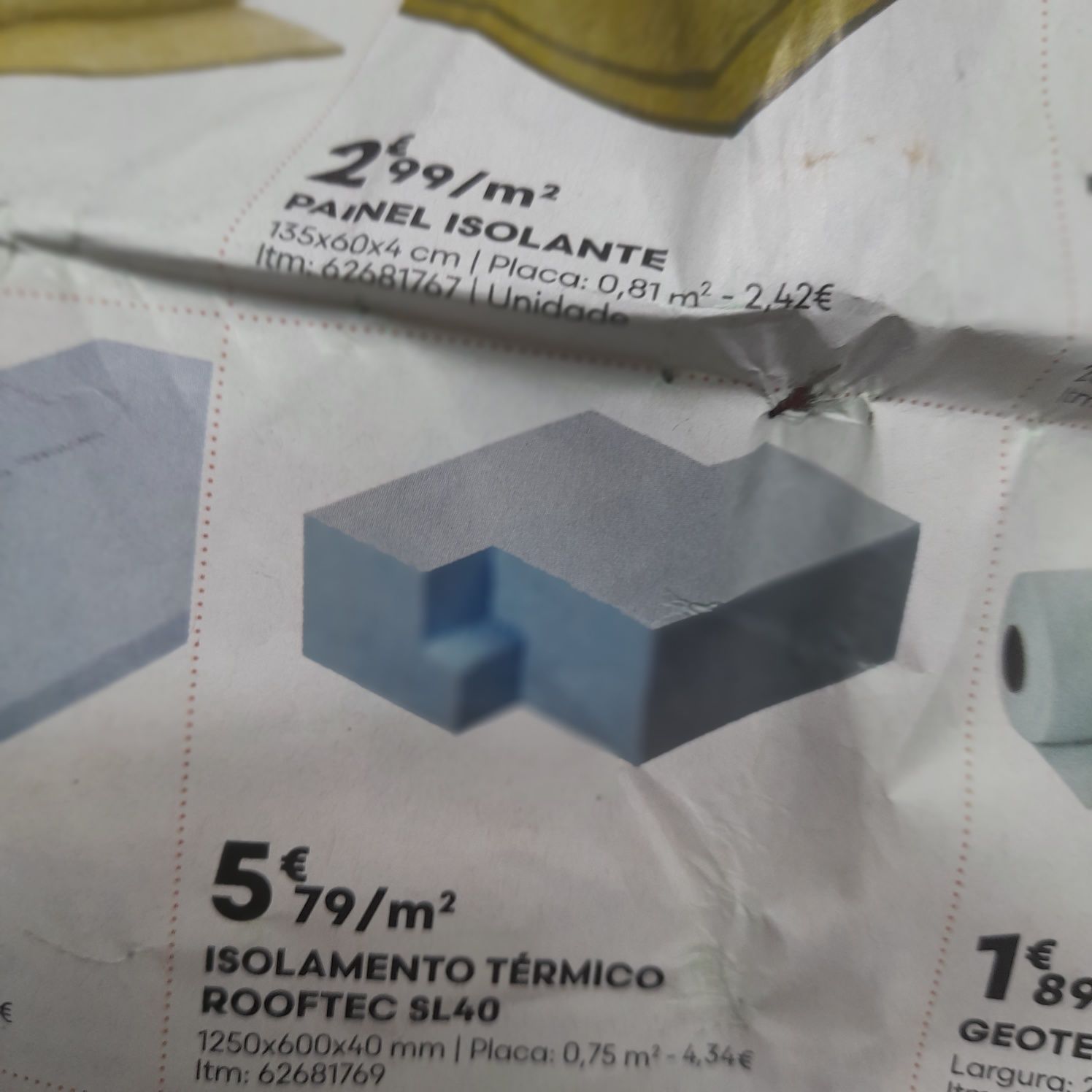 Placas de roofmate em pombal