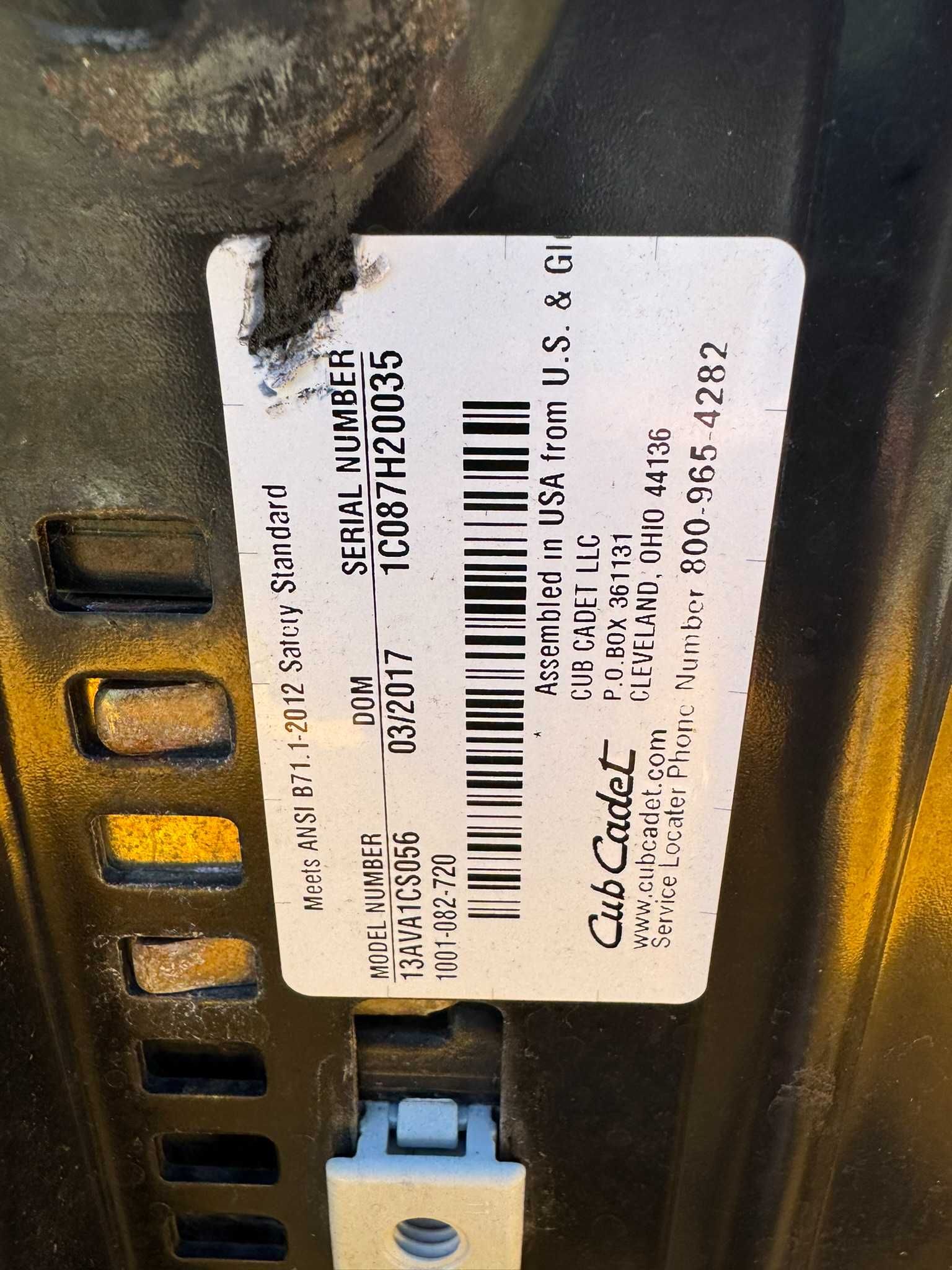 Traktorek kosiarka Cub Cadet XT1 Kohler 18km z USA! 42" 170 moto godz.