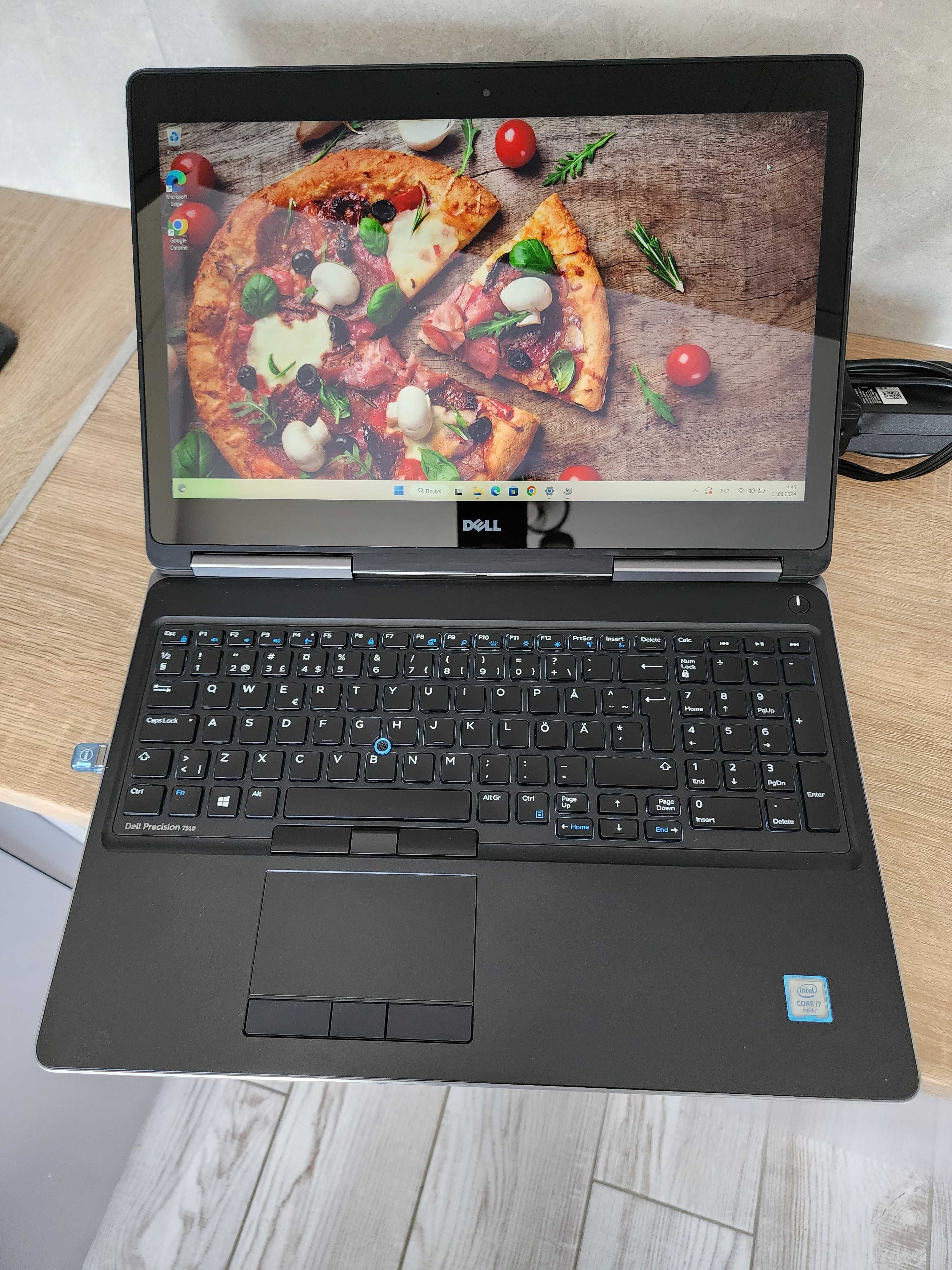 Dell Precision M7510 15.6" TOUCH I7-6820HQ 32G 512GB SSD nVidia M1000M