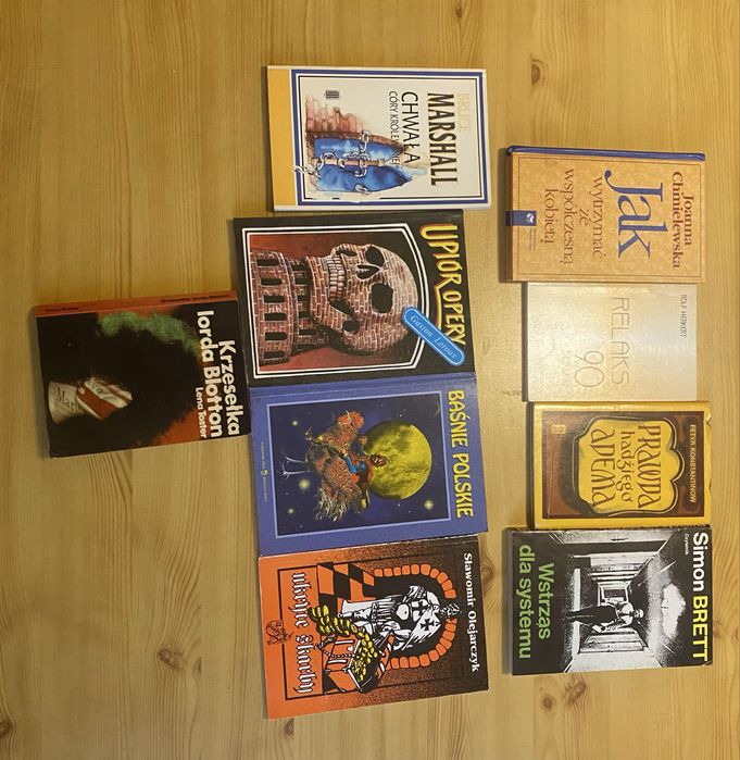 Zestw ksiazek rozna tematyka