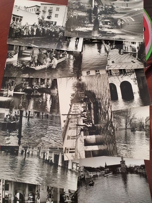 Stare zdjęcia Pułtusk powódź 1979 sztuk 12