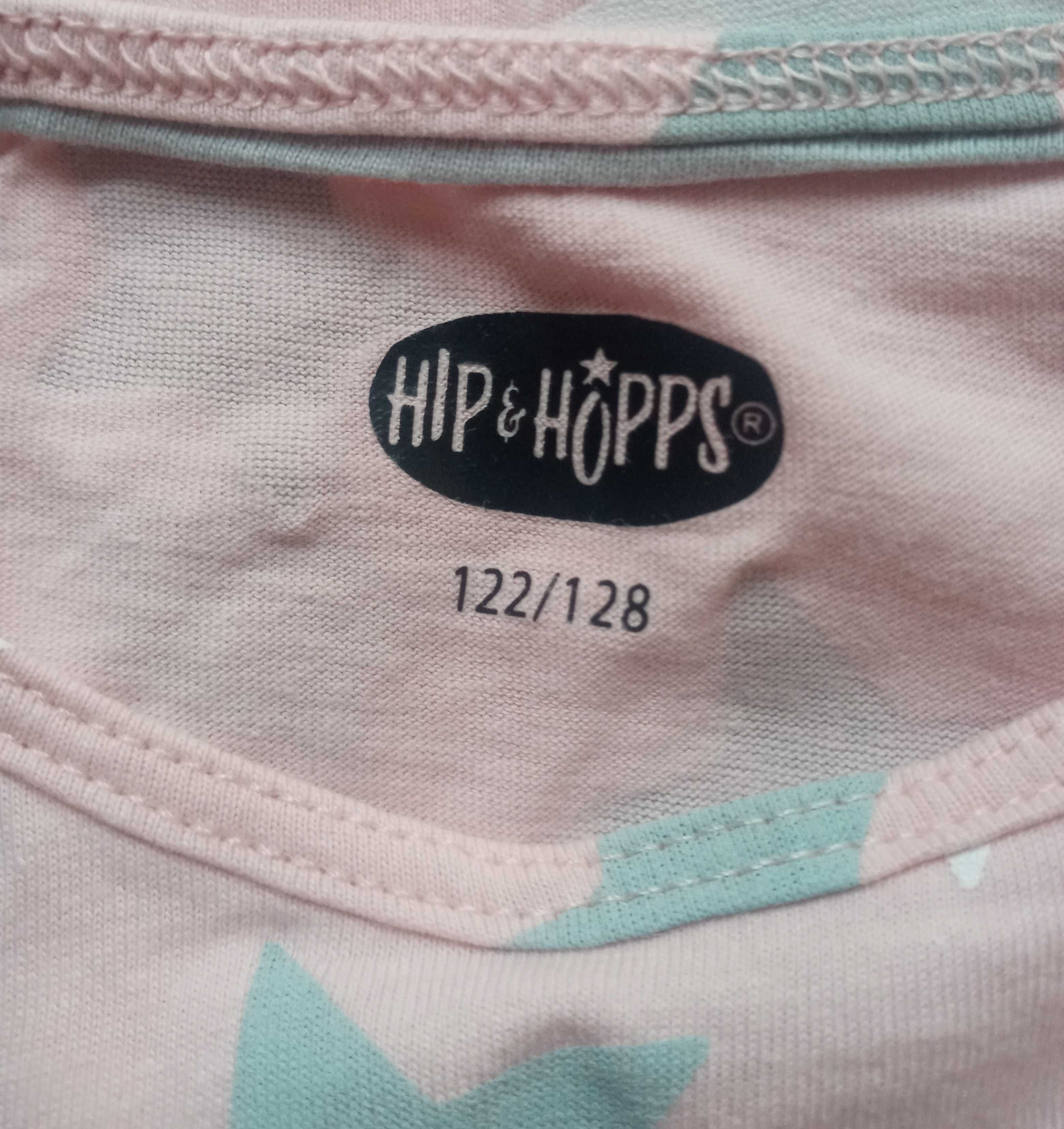 Hip & Hopps różowa bluzka w gwiazdki pudrowy róż 122 / 128 cm