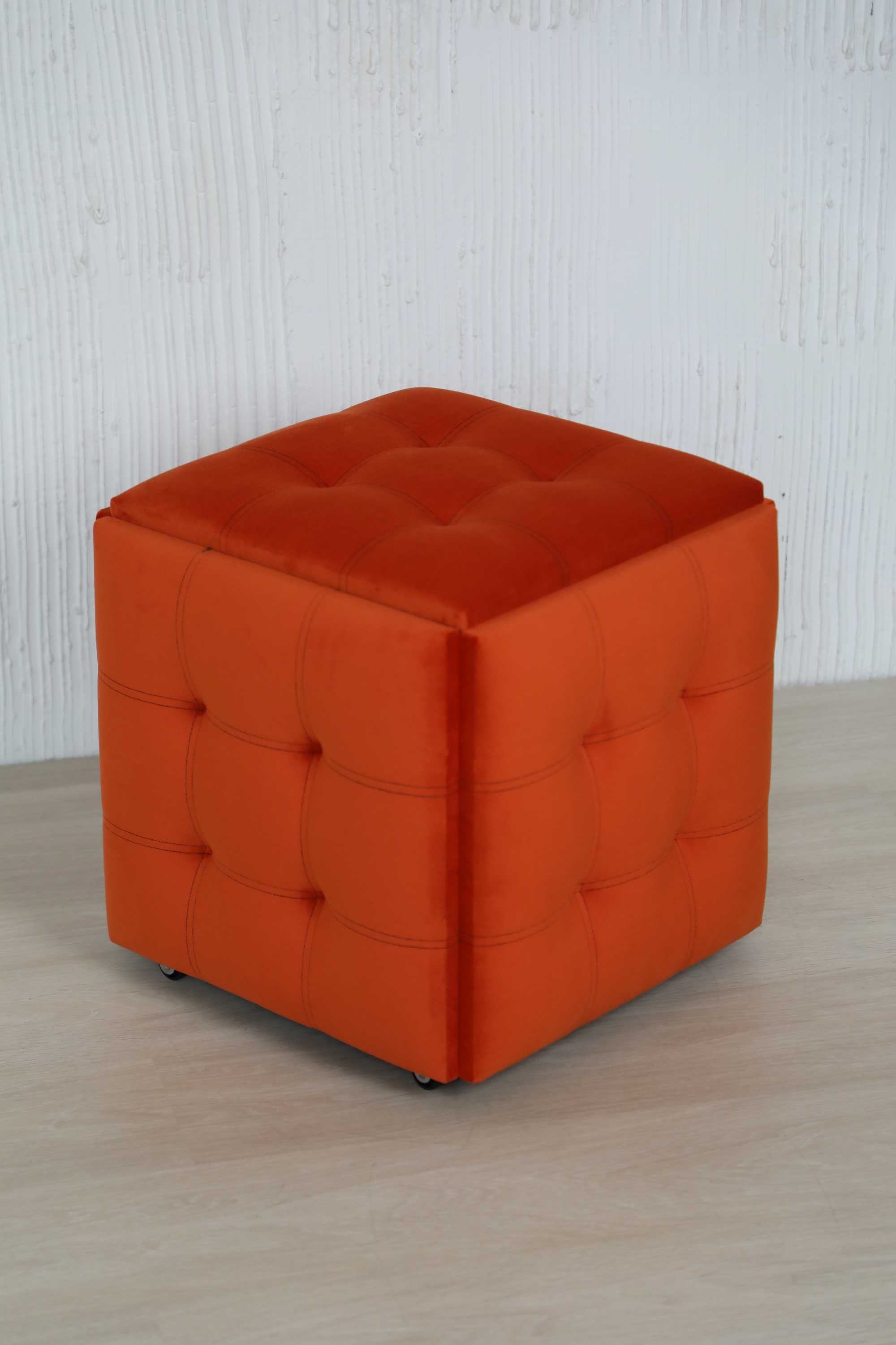 Пуфик-трансформер 5 в 1. Оранжевий пуф. Стіл, столик, крісло, стульчик