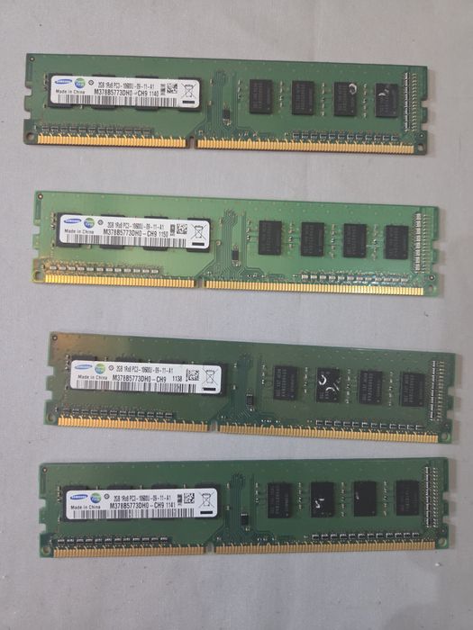 Sprzedam Pamiec Ram DDR3 4x2GB SAMSUNG  2GB 1Rx8 PC3- 10600U