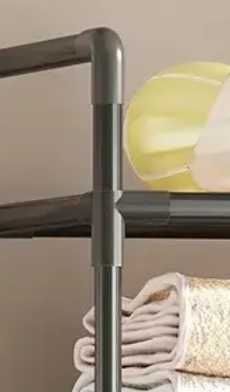 Побутовий стелаж на 6 полиць на роликах