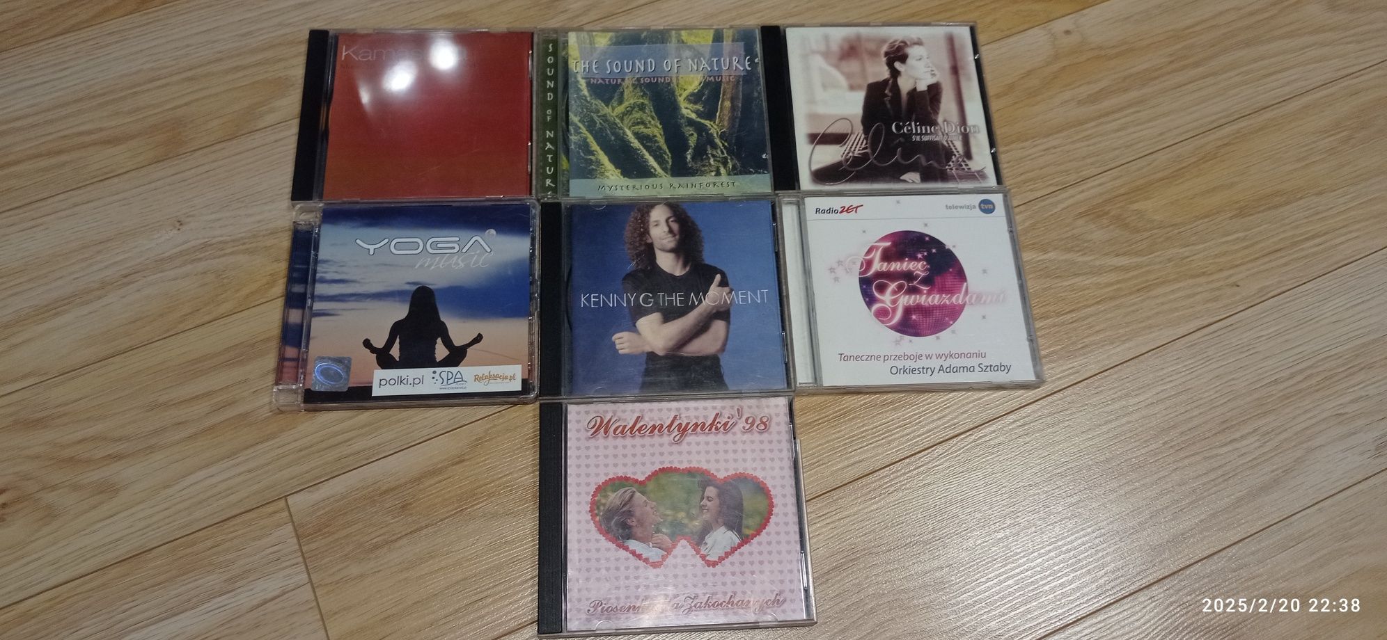 Zestaw CD chilli, relaksacyjna Kenny G, Celine Dion, Kamasutra ,Yoga 7