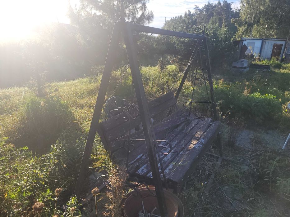 Huśtawka ogrodowa stalowa
