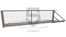 Brama przesuwna panelowa 5/1,5m panel fi5. Transport. Producent.