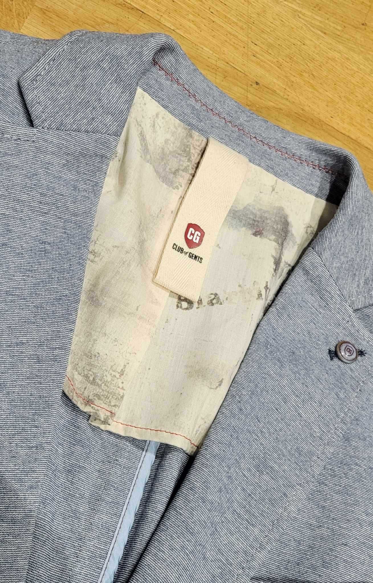 Marynarka Slim Fit niebieska