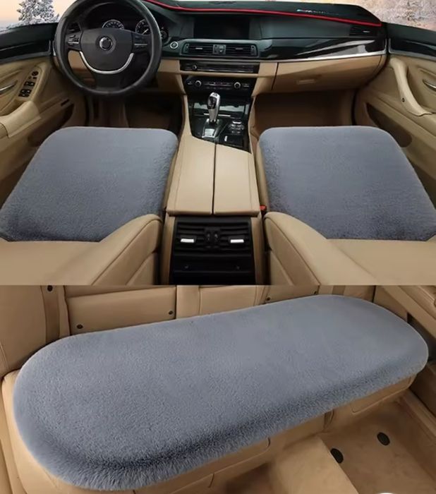 Накидка на сиденье автомобиля подушка на сидушку в машину теплая