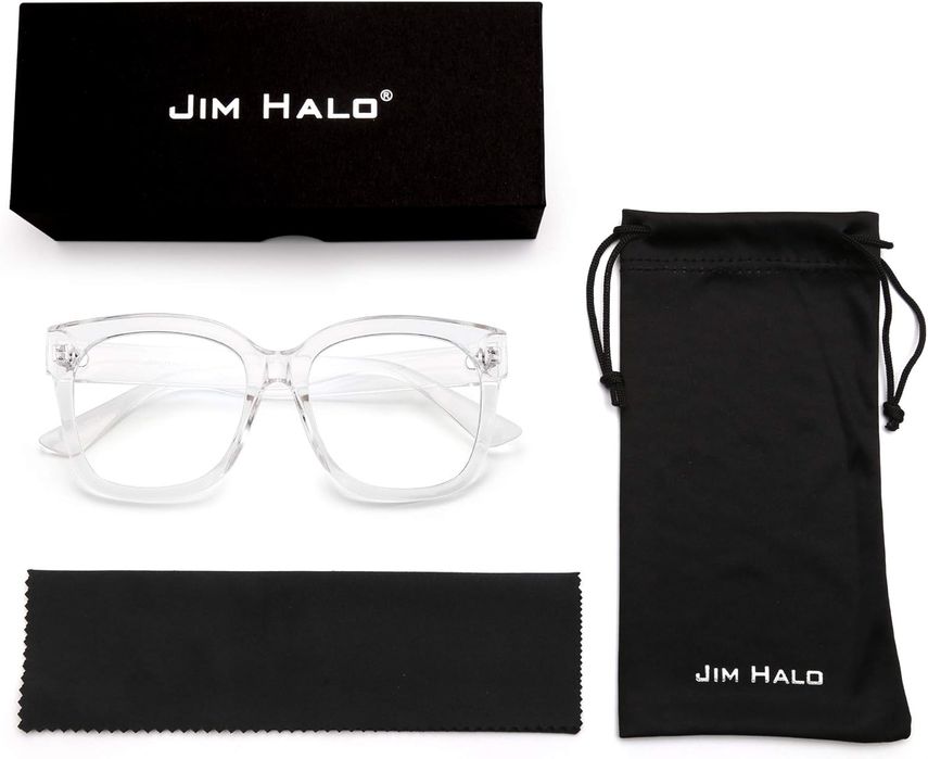 Okulary Komputerowe Ochrona Niebieskie Światło Damskie Męskie Oversize