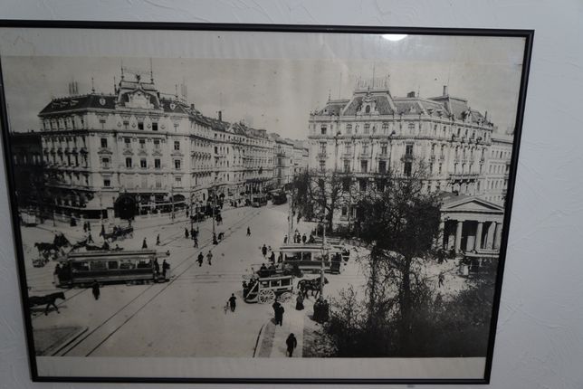 Obraz fotografia widok Starych Hoteli Zgiełk Rynku 81 x 61 cm