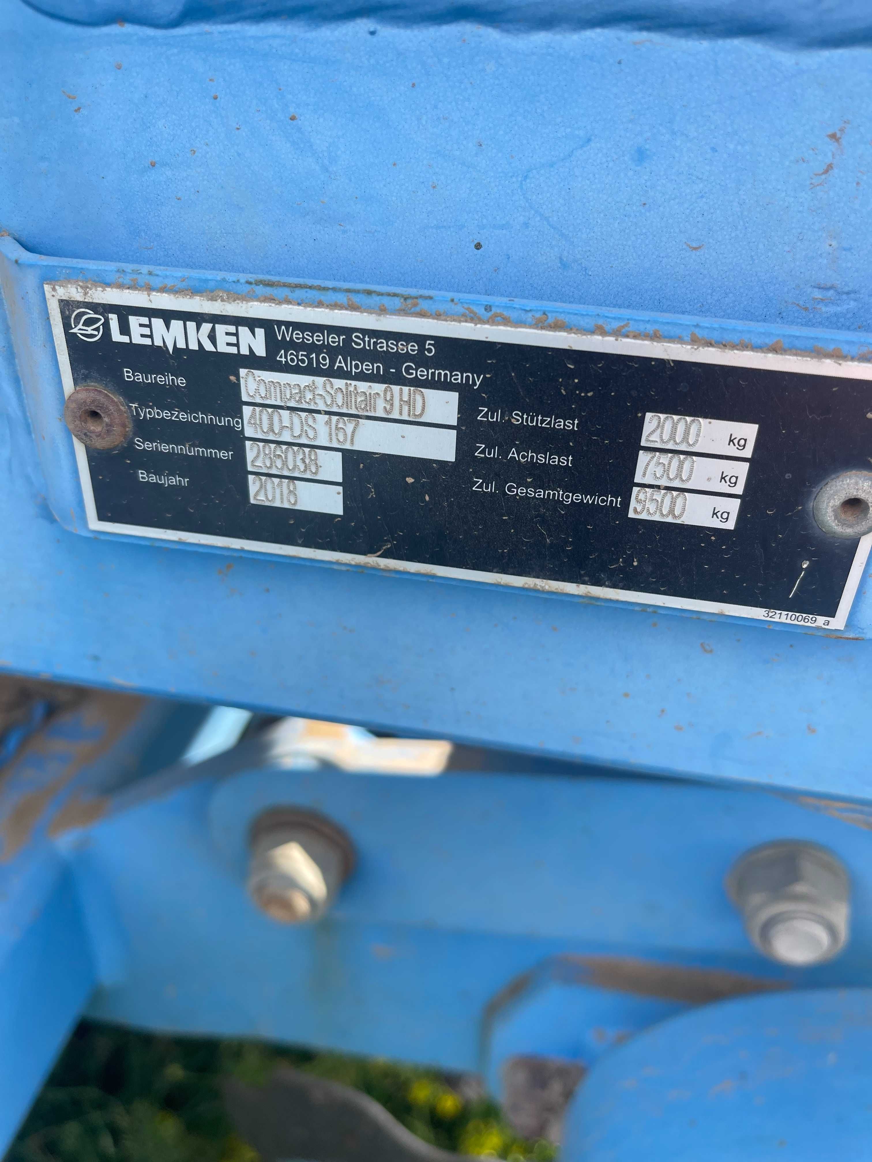 Продам посівний комплекс Lemken Compact-Solitair 9 HD
