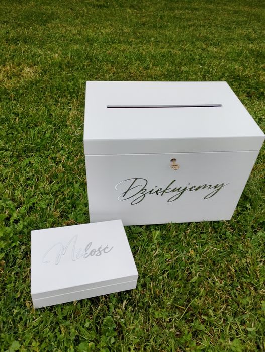 Pudełko na koperty i obrączki ślubne
