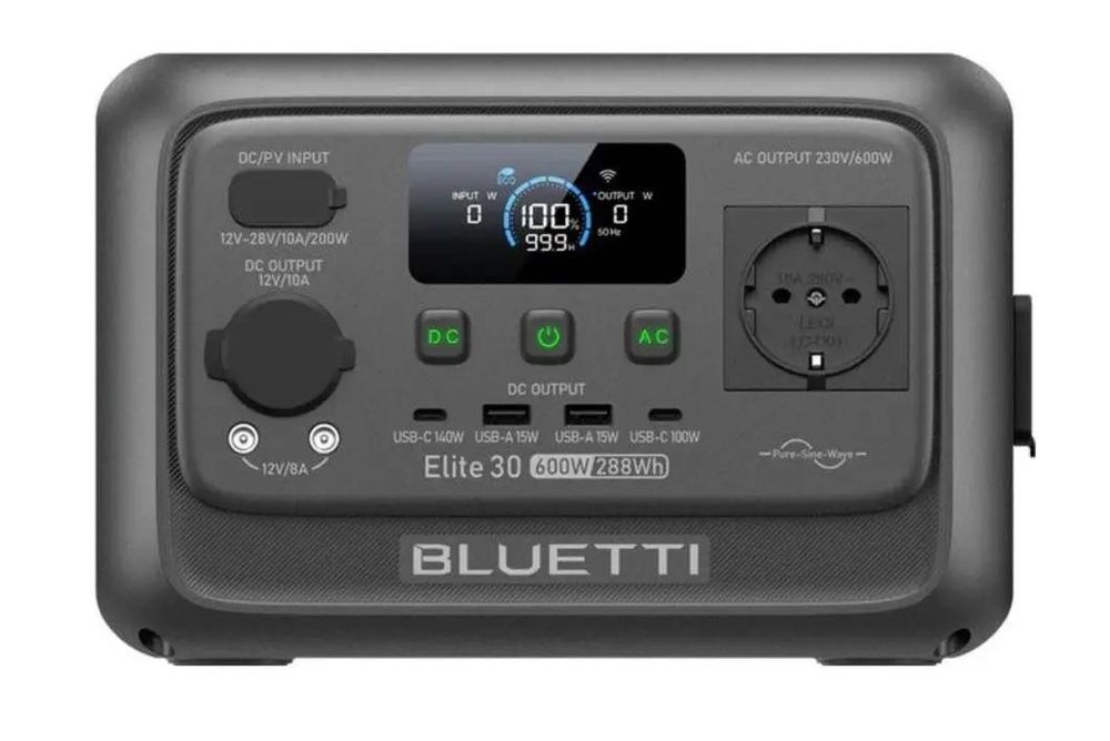 Зарядна станція BLUETTI Elite 30 V2 600W 288Wh з гарантією 5 років