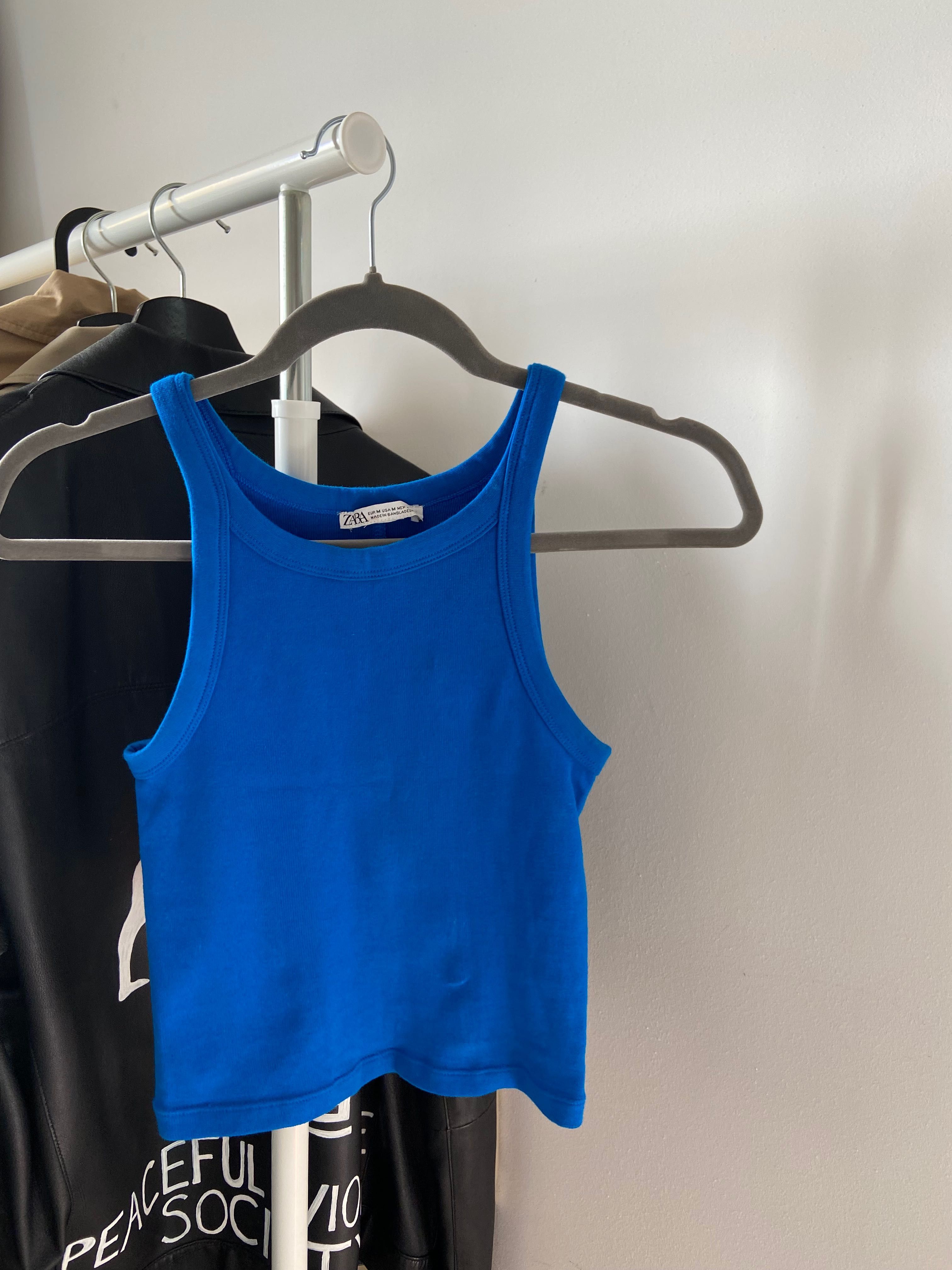 Zara blue top, size M, almost new