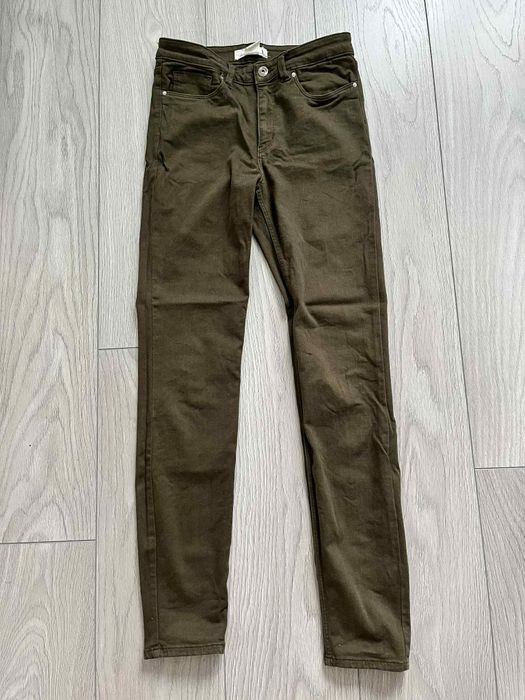 H&M spodnie wąskie jeansy 36 Wysoki stan