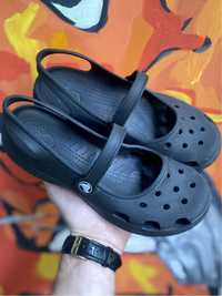 Crocs сандали W 7 37-38 размер женские чёрные оригинал