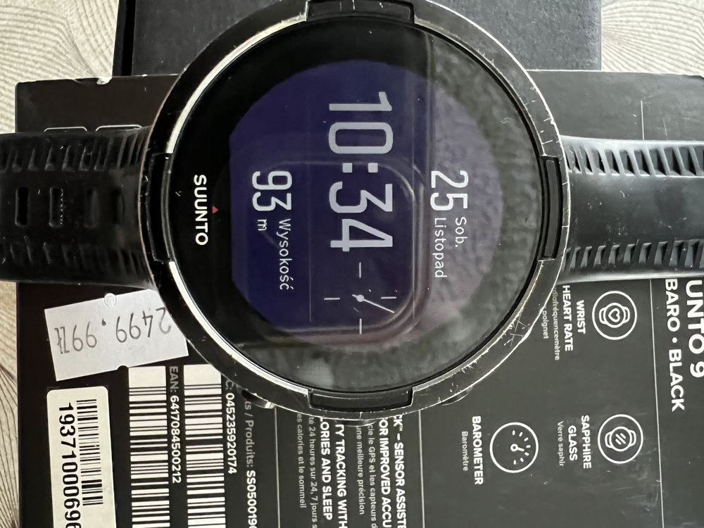 Suunto 9 baro black - zegarek !!!